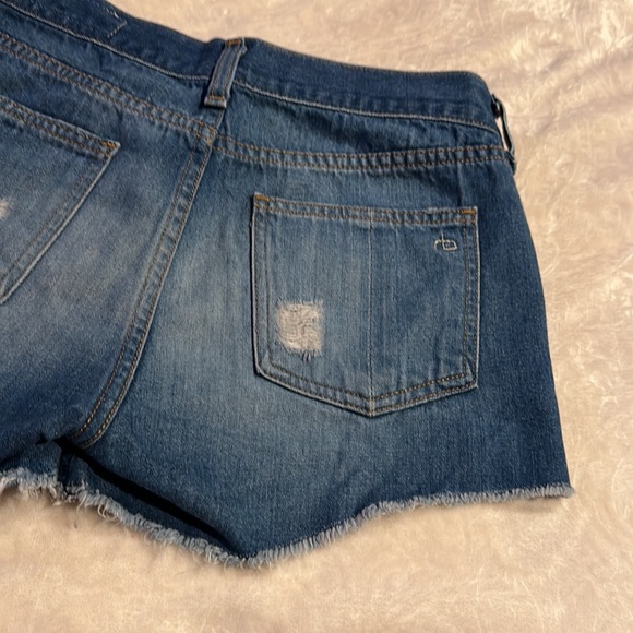 rag and bone distressed denim shorts size 24 - Picture 7 of 11